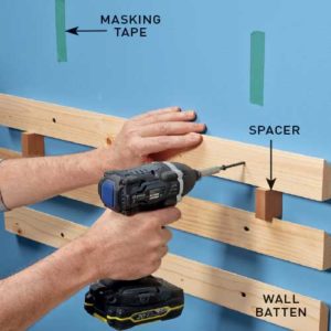 Step 5. Mount wall battens 