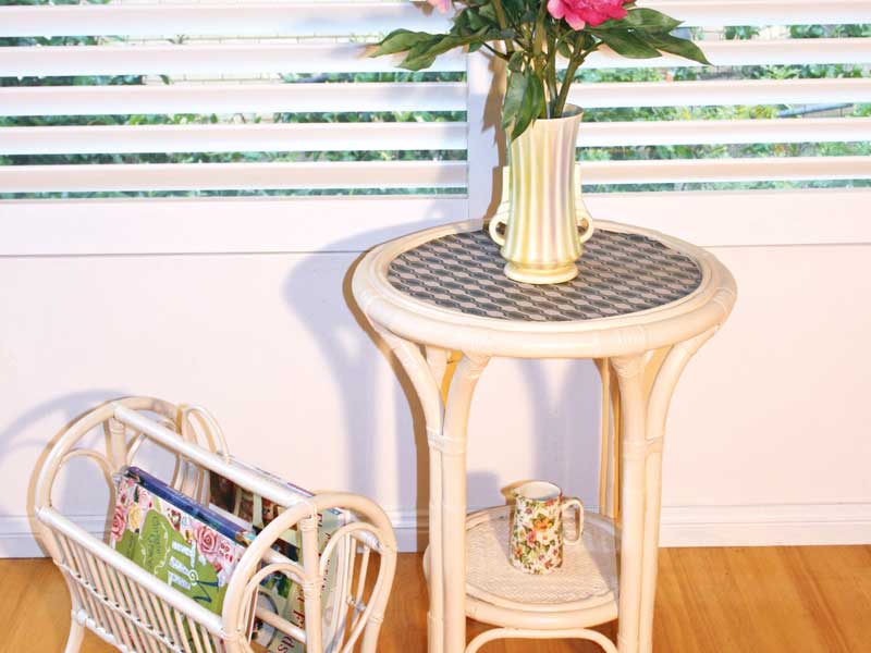 How To Revamp An Old Cane Table