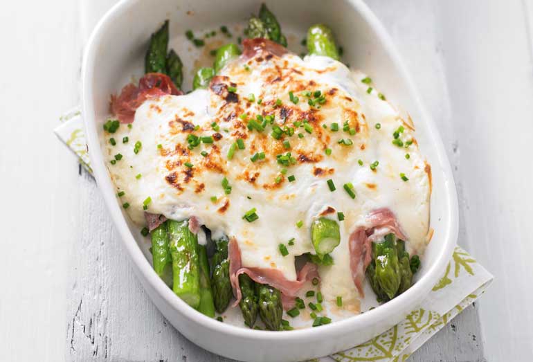 7. Asparagus and Ham Grill