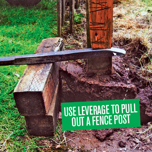 pull fence post out of ground