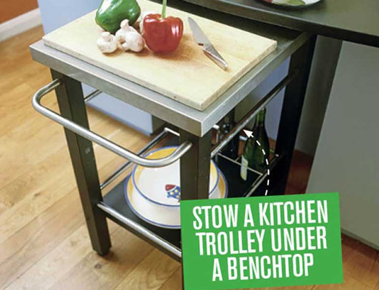 3. Portable Kitchen Trolley 