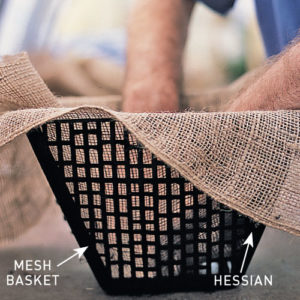 Step 1. Line the basket 