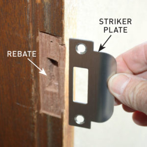 Step 6. Attach striker plate