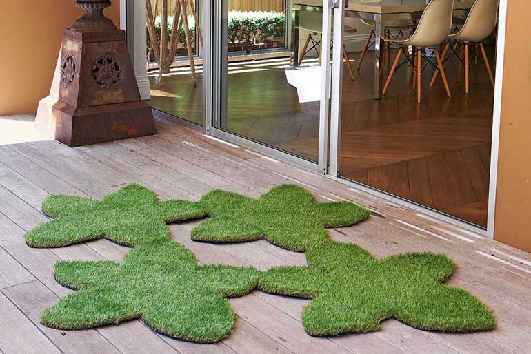 4. DIY Turf Cutout Mats 