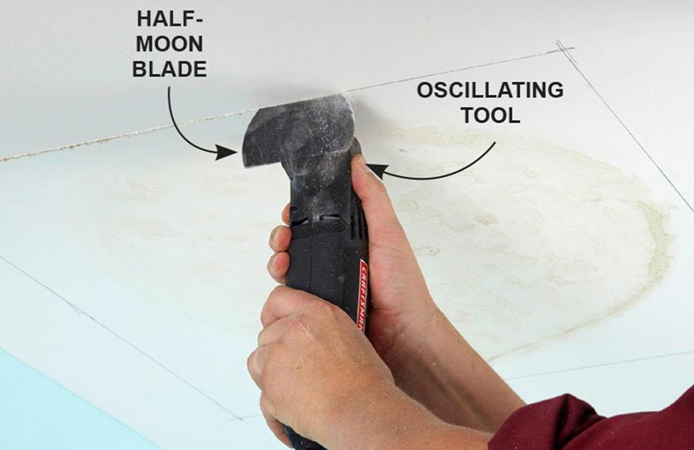 Slice up drywall with a multitool